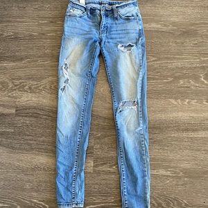 Lightly worn jeans